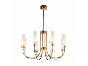 Lustre chandelier blanc a – éclairage 3 couleurs