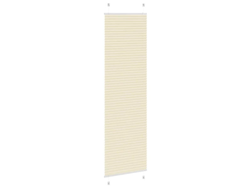  Store plissé, store de fenêtre crème 55x200 cm largeur du tissu 54,4 cm polyester cf46843  - Conforama D