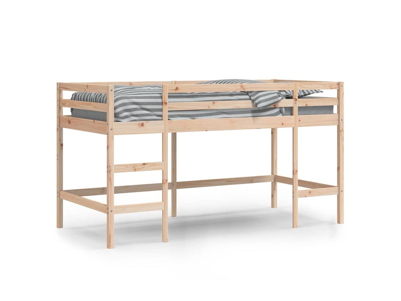 Lit mezzanine d'enfants - lit jeune sans matelas avec échelle 80x200 cm - Conforama C