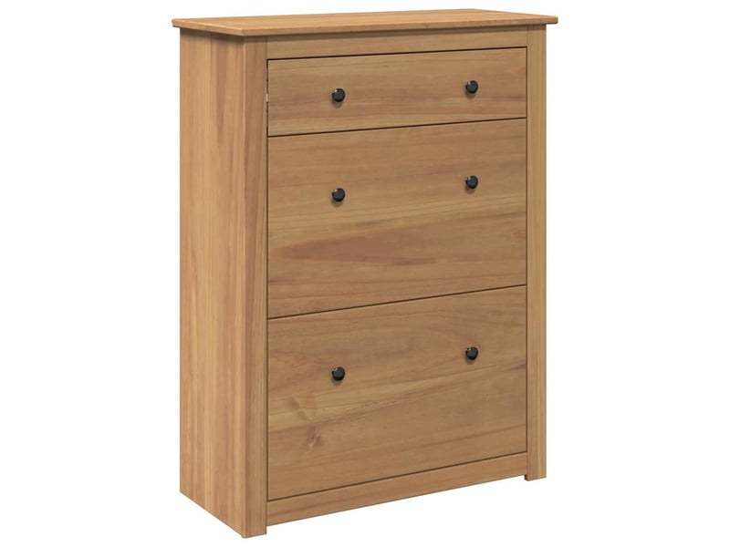  Meuble à chaussure, armoire à chaussures panama 80x35x105 cm bois de pin massif  - Conforama A
