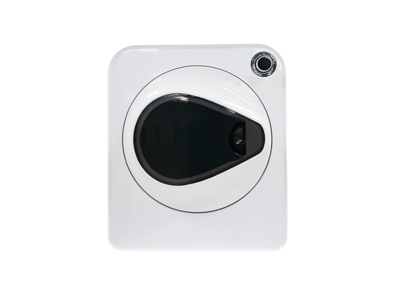  Sèche-linge compact 49,5 x 41,5 x 59,5 cm blanc, abs pc et acier inoxydable, 4 programmes avec pose murale  - Conforama D