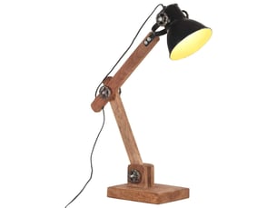 Lampe de bureau industrielle noir rond 58x18x90 cm e27