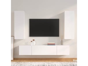 Meuble tv coloris blanc  <strong></strong>  <strong></strong>