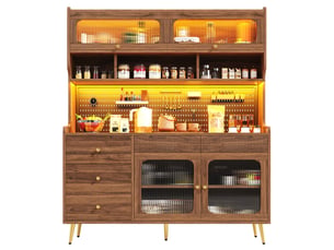Buffet 1 porte(s) <strong>MIVRAY </strong> <strong></strong> - 145 cm coloris marron