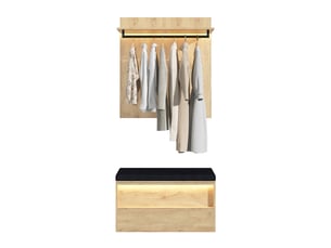 Armoire <strong>WELLTIN</strong> <strong></strong> coloris bois clair largeur 90 cm