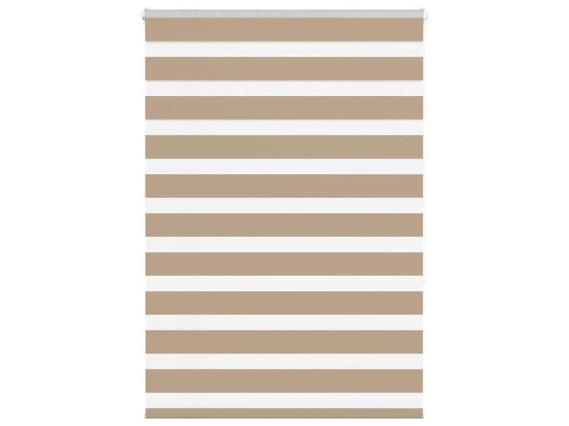  Store zèbre, store de fenêtre marron sable largeur du tissu 100,9cm polyester cf48749  - Conforama B