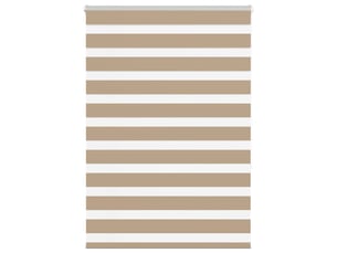 Store zèbre, store de fenêtre marron sable largeur du tissu 100,9cm polyester cf48749