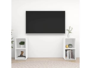 Meuble tv coloris blanc  <strong></strong>  <strong></strong>