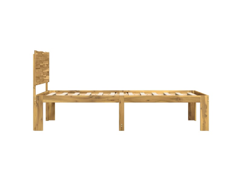  Lit simple- lit adulte -  cadre de lit simple avec tête de lit rostock blanc 80 x 200 cm  - Conforama D