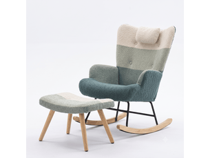 Fauteuil fixe  <strong></strong> Tissu bouclette multicolore
