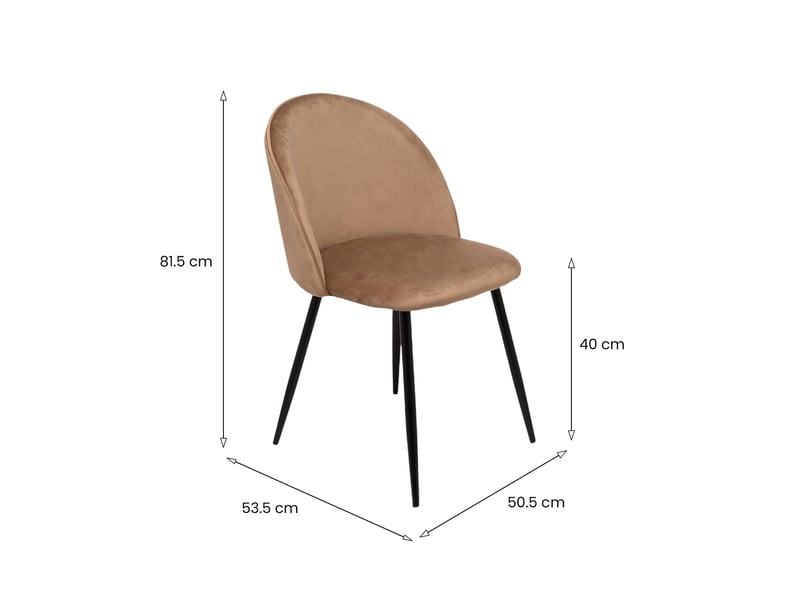  Chaise achito, 10 chaises, beige Achitoe - Conforama C