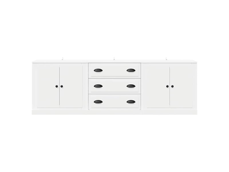  Buffets 3 pcs - bahut - meuble de rangement blanc bois d'ingénierie  - Conforama D