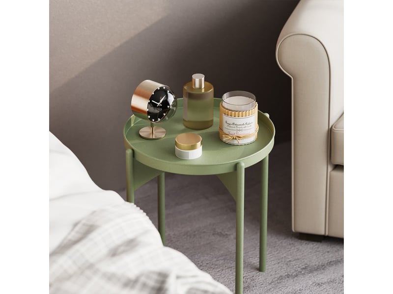  Table basse ronde de salon en métal shb-002  - Conforama B
