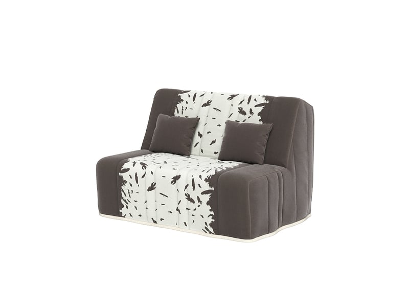 Banquette convertible gaia bz , couchage 160x200, avec 2 coussins offerts, taupe plumes - Conforama C