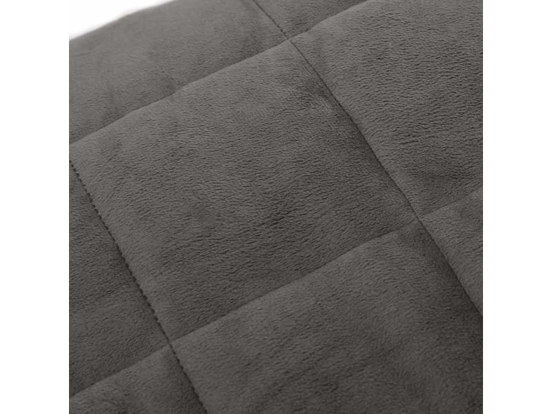  Couverture lestée adulte gris 150x200 cm 7 kg tissu shl76985  - Conforama D