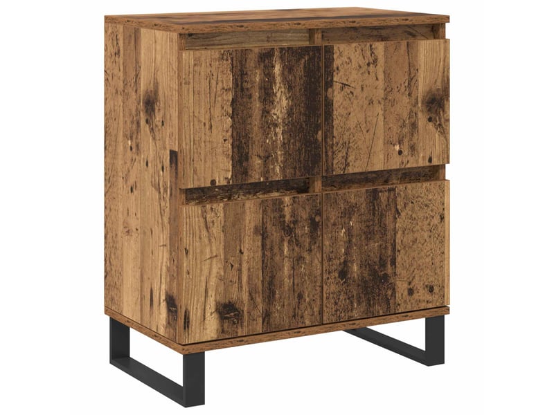  Buffet - bahut - meuble de rangement 2 pc bois ancien 60 x 35 x 70 cm  - Conforama E