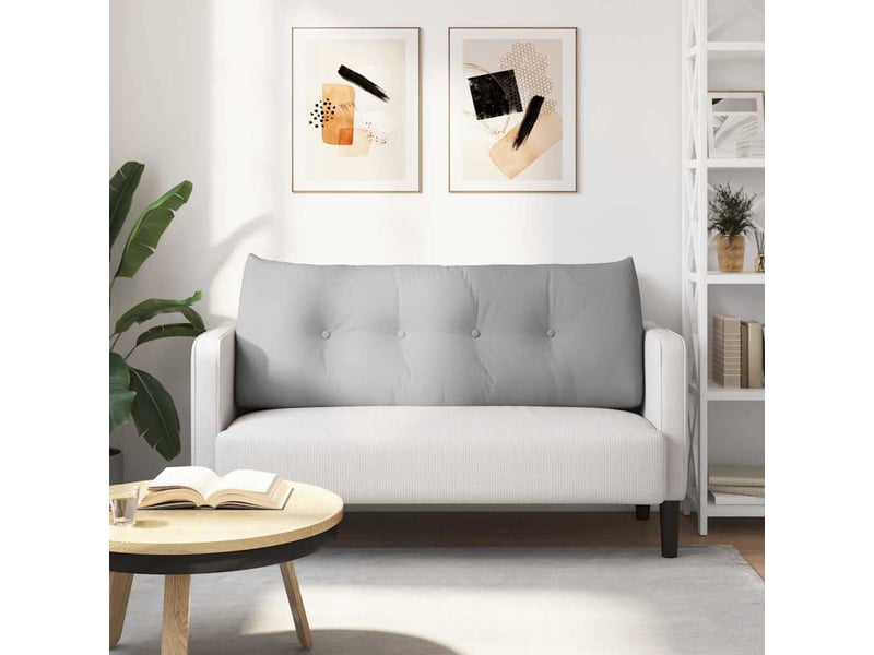  Coussin de dos, coussin de dossier gris nuage 120 x 24 x 50 cm tissu cf54736  - Conforama D