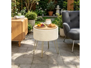 Banquette lit convertible couchage Quotidien <strong>MIVRAY </strong> <strong></strong> déhoussable beige