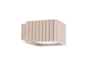 Applique riff taupe gx53 aluminium moderne 6x10x12cm