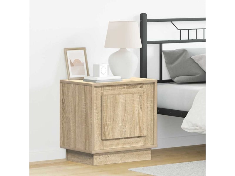 Table de chevet 2 pièces chêne sonoma 44 x 34,5 x 45 cm - Conforama B