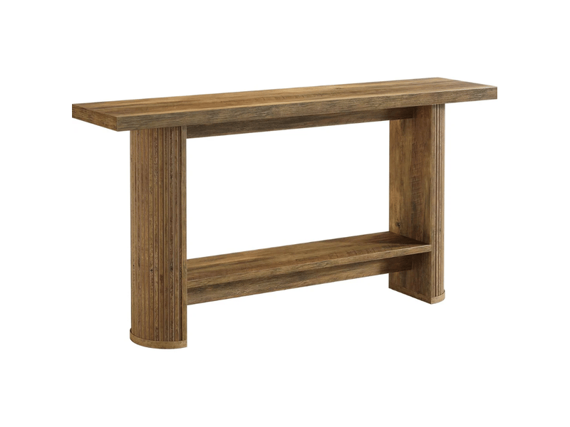  Console étroite 140x30x80 cm moderne marron  - Conforama A
