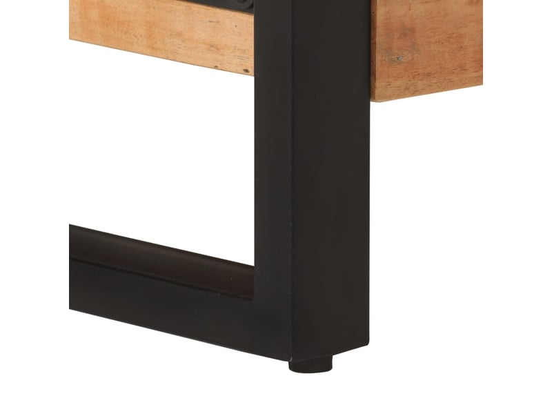  Table basse - table de salon - table à thé 120x55x40 cm bois massif d'acacia  - Conforama E