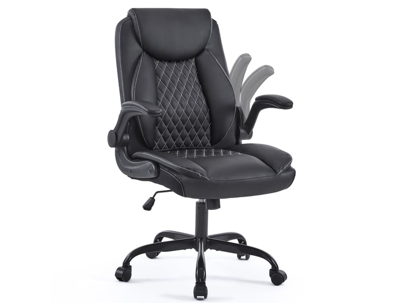  Chaise de bureau, 64x64x102 cm, roulettes, hauteur réglable, bicolore, poids 13,5 kg cao-W5589P514163-conf-NEW - Conforama A