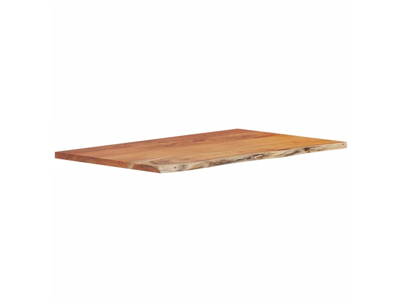  Comptoir de salle de bain, plan de travail 100x60x2,5 cm rectangulaire acacia cf65716  - Conforama C