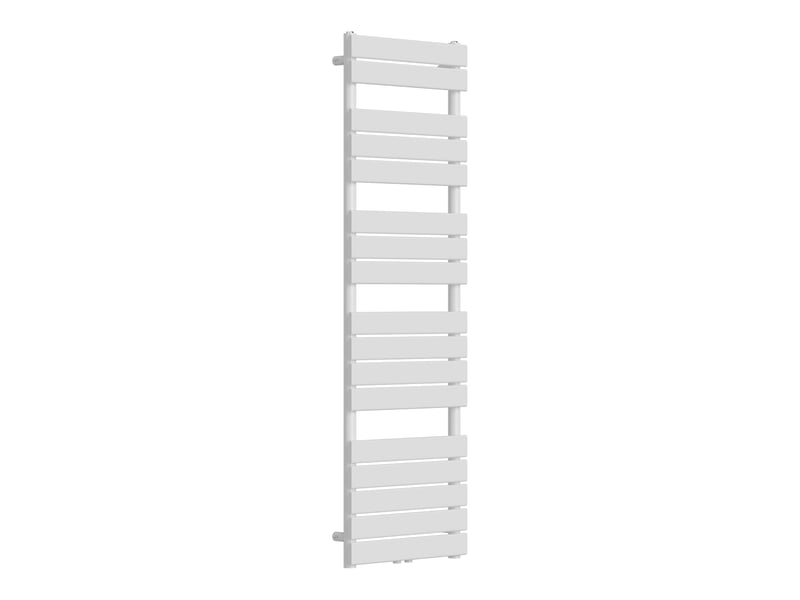  Radiateur sèche-serviettes chauffage salle de bain à lames plates acier 160 x 50 cm blanc 03_0010439  - Conforama A