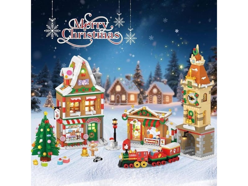  Kit calendrier de l avent 2026 24 jours 1759 pieces avec 3 batiments et leds 151498_AAAIJ26342_6_DROPFR - Conforama D
