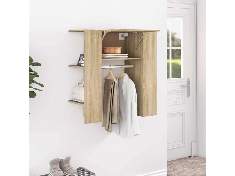  Meuble de rangement, armoire de couloir chêne sonoma 97,5x37x99 cm bois d'ingénierie  - Conforama B