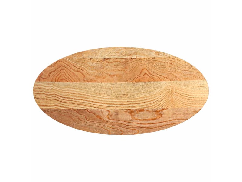 Dessus de table, plateau de table 120x60x4 cm bois de chêne massif ovale - Conforama A
