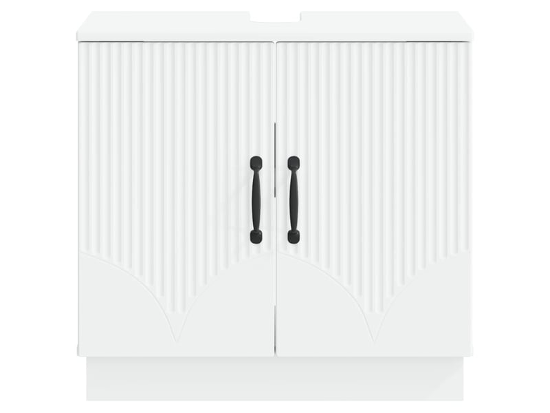  Meuble sous lavabo de salle de bain hoorn blanc cf64900  - Conforama D
