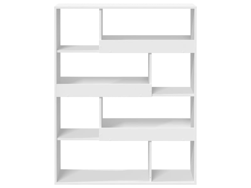 Cloison bibliothèque, meuble de rangement blanc 100x33x125,5 cm bois d'ingénierie shl218  - Conforama D