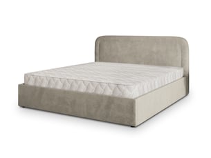 Lit coffre 180x200 cm <strong>MASSENO</strong>  <strong></strong> coloris beige