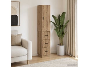 Armoire <strong></strong> <strong></strong> coloris bois clair largeur 33 cm