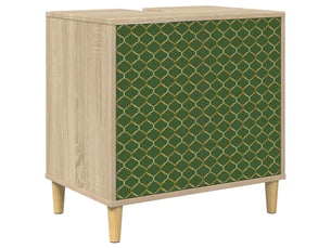 Armoire de salle de bain, meuble de rangement geleen sonoma 60x40x60 cm