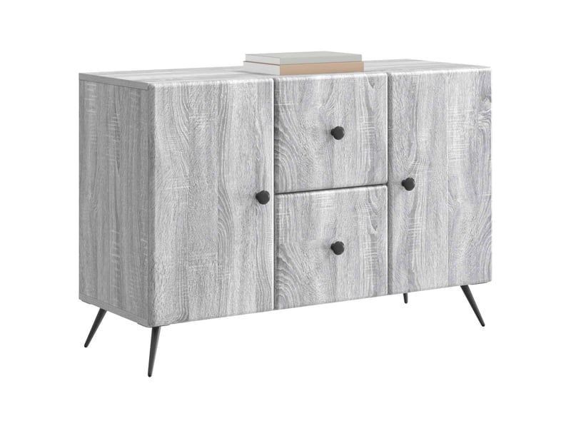  Buffet - bahut - meuble de rangement sonoma gris 89 x 34,5 x 60 cm bois d'ingénierie  - Conforama C