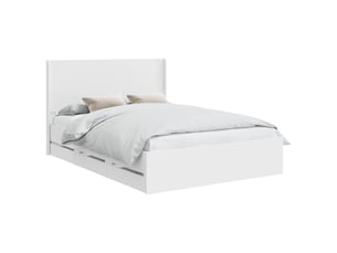Lit 2 places 150x200 cm coloris blanc