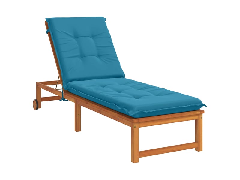  Coussin de transat, coussin pour bain de soleil gemert 100 % polyester bleu clair cf56120  - Conforama C
