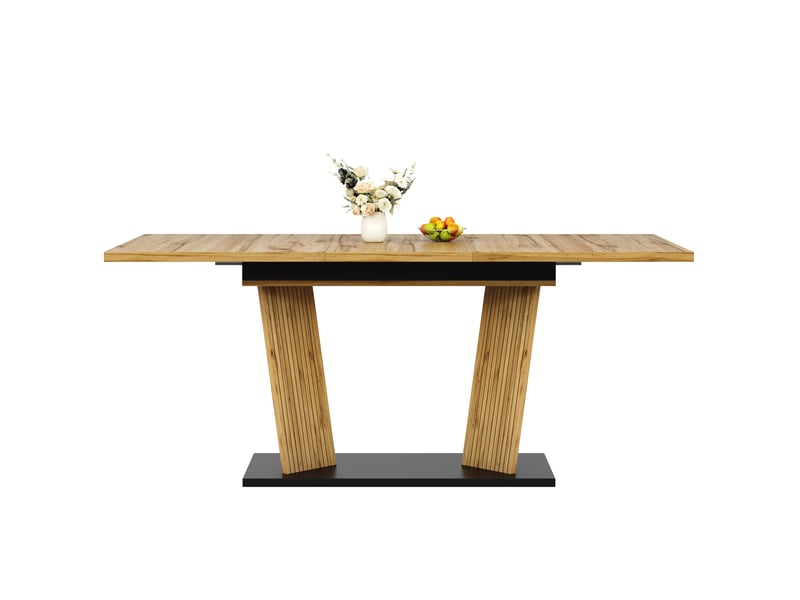  Table à manger, 120 cm, rectangulaire, mdf, naturel, format fonctionnel pour les repas quotidiens, rangement fonctionnel  - Conforama A