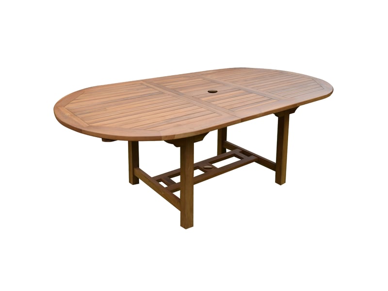  Table de jardin en teck 160210x100x75cm  - Conforama B