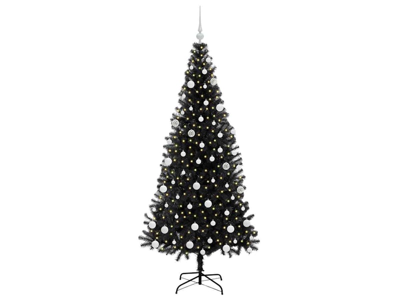 Sapin de noël - arbre de noël noir 180 cm pvc - Conforama C