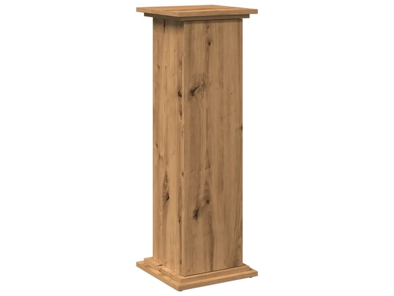  Piédestal avec rangement fonctionnel 31 x 30 x 90 cm design moderne trois niveaux en bois d'ingénierie chêne artisanal 02_0050538  - Conforama A