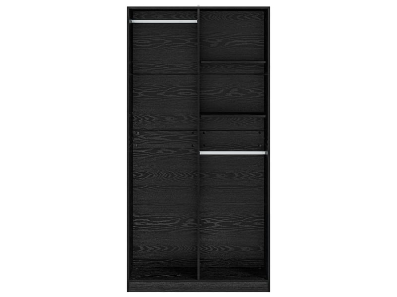  Armoire chambre, armoire de rangement chêne noir 100x50x200 cm bois d'ingénierie shl74799  - Conforama D