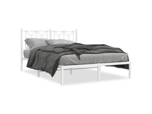Lit 2 places 135x190 cm    coloris blanc