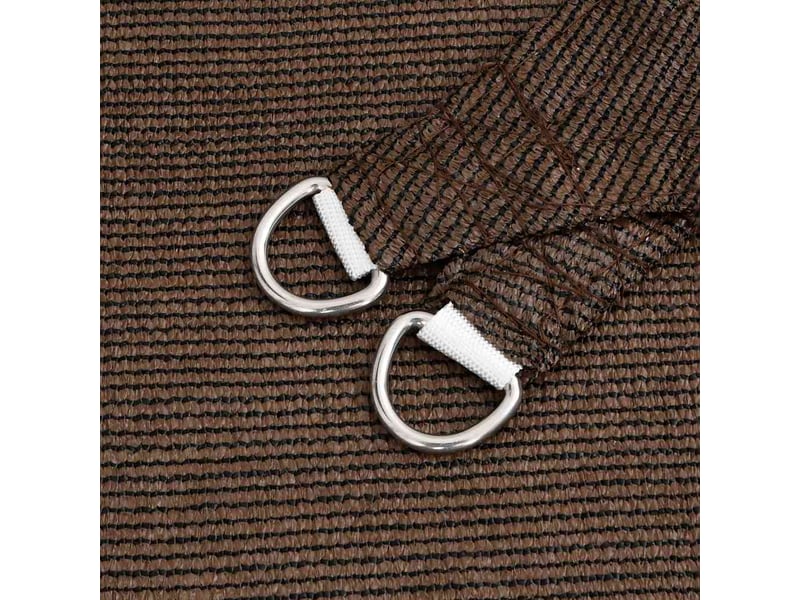  Voile d'ombrage - voile d'ombre - voile parasol 160 gm² marron 6x8 m pehd  - Conforama E