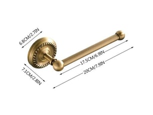 Enowelir porte-papier toilette mural laiton antique support de rouleau de salle de bain rétro porte-rouleau de papier wc avec support pour téléphone