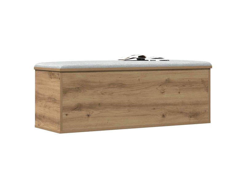  Boîte de rangement, coffre de rangement chêne artisanal 102x35x35 cm  - Conforama C