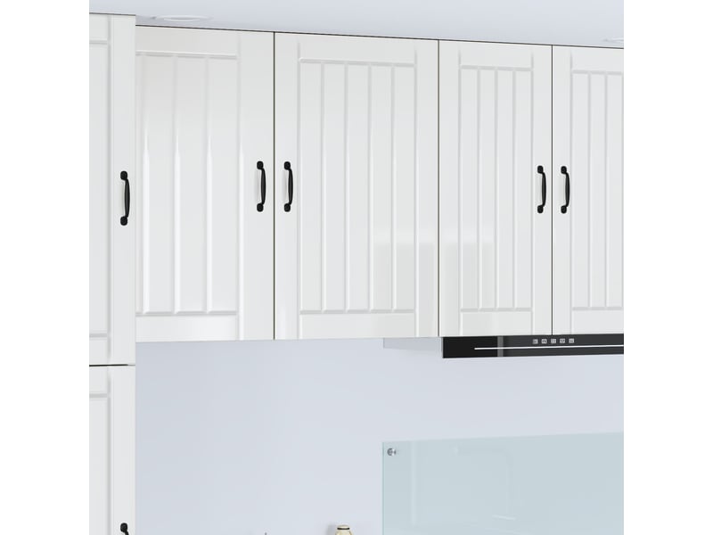 Meuble mural de cuisine, armoire de cuisine blanc brillant 50x31x80cm - Conforama B